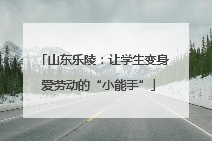山东乐陵：让学生变身爱劳动的“小能手”