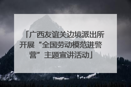 广西友谊关边境派出所开展“全国劳动模范进警营”主题宣讲活动