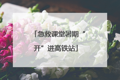急救课堂暑期“开”进高铁站