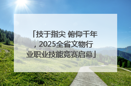 技于指尖 俯仰千年，2025全省文物行业职业技能竞赛启幕
