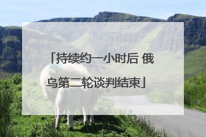 持续约一小时后 俄乌第二轮谈判结束