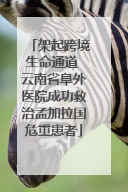 架起跨境生命通道 云南省阜外医院成功救治孟加拉国危重患者