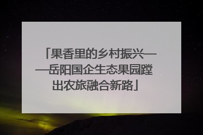 果香里的乡村振兴——岳阳国企生态果园蹚出农旅融合新路