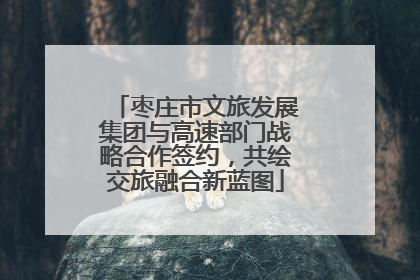 枣庄市文旅发展集团与高速部门战略合作签约，共绘交旅融合新蓝图