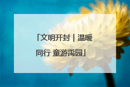 文明开封｜温暖同行 童游禹园