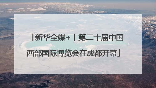新华全媒+丨第二十届中国西部国际博览会在成都开幕