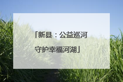 新县：公益巡河守护幸福河湖