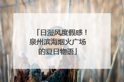 日漫风度假感！泉州滨海烟火广场的夏日物语
