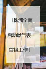 株洲全面启动燃气表首检工作