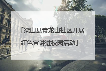 梁山县青龙山社区开展红色宣讲进校园活动