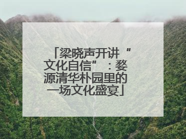 梁晓声开讲“文化自信”：婺源清华朴园里的一场文化盛宴