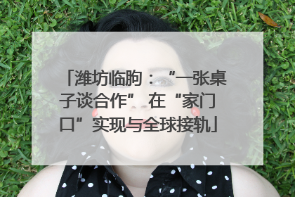 潍坊临朐：“一张桌子谈合作” 在“家门口”实现与全球接轨