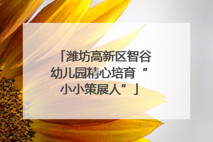潍坊高新区智谷幼儿园精心培育“小小策展人”