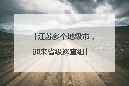 江苏多个地级市，迎来省级巡查组