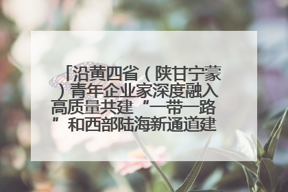 沿黄四省（陕甘宁蒙）青年企业家深度融入高质量共建“一带一路”和西部陆海新通道建设战略合作交流会在甘肃兰州召开