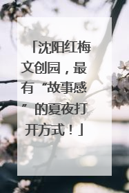 沈阳红梅文创园，最有“故事感”的夏夜打开方式！