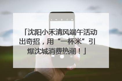 沈阳小禾清风端午活动出奇招，用“一杯米”引爆沈城消费热潮！