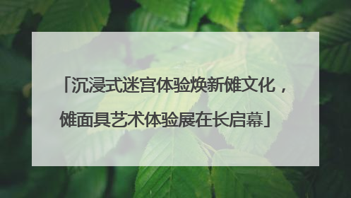 沉浸式迷宫体验焕新傩文化，傩面具艺术体验展在长启幕
