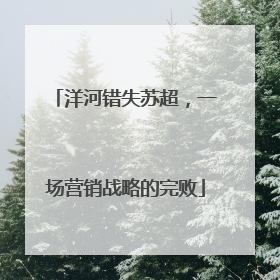 洋河错失苏超，一场营销战略的完败