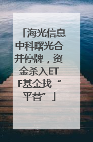 海光信息中科曙光合并停牌，资金杀入ETF基金找“平替”