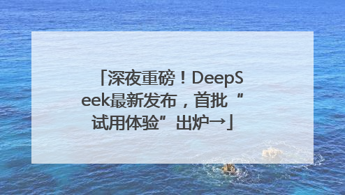 深夜重磅！DeepSeek最新发布，首批“试用体验”出炉→