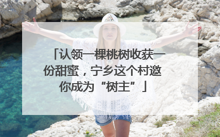 认领一棵桃树收获一份甜蜜，宁乡这个村邀你成为“树主”