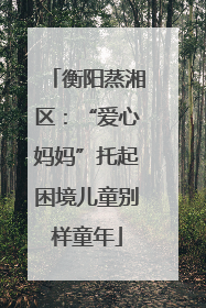 衡阳蒸湘区：“爱心妈妈”托起困境儿童别样童年