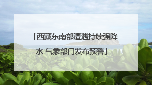 西藏东南部遭遇持续强降水 气象部门发布预警
