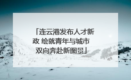 连云港发布人才新政 绘就青年与城市双向奔赴新图景