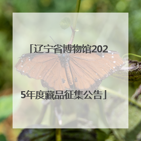 辽宁省博物馆2025年度藏品征集公告