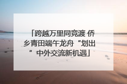 跨越万里同竞渡 侨乡青田端午龙舟“划出”中外交流新机遇