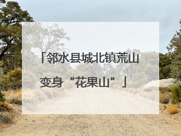 邻水县城北镇荒山变身“花果山”