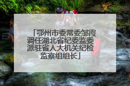 鄂州市委常委邹霞调任湖北省纪委监委派驻省人大机关纪检监察组组长