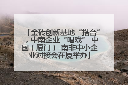 金砖创新基地“搭台”，中南企业“唱戏” 中国（厦门）-南非中小企业对接会在厦举办