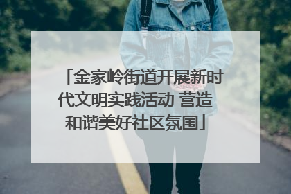 金家岭街道开展新时代文明实践活动 营造和谐美好社区氛围