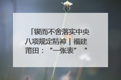 锲而不舍落实中央八项规定精神｜福建莆田：“一张表”“一张图”为基层减轻“数字负担”