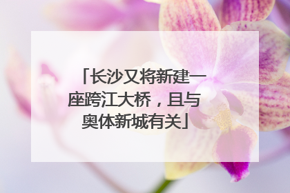 长沙又将新建一座跨江大桥，且与奥体新城有关