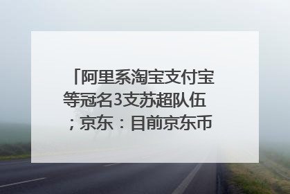 阿里系淘宝支付宝等冠名3支苏超队伍；京东：目前京东币链科技并没有开始发行稳定币｜早资道