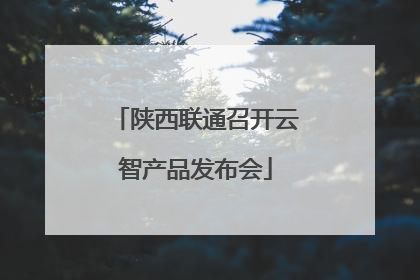陕西联通召开云智产品发布会