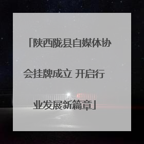 陕西陇县自媒体协会挂牌成立 开启行业发展新篇章