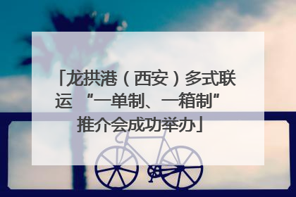 龙拱港（西安）多式联运 “一单制、一箱制” 推介会成功举办