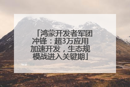 鸿蒙开发者军团冲锋：超3万应用加速开发，生态规模战进入关键期