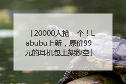20000人抢一个！Labubu上新，原价99元的耳机包上架秒空
