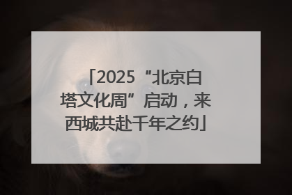 2025“北京白塔文化周”启动，来西城共赴千年之约