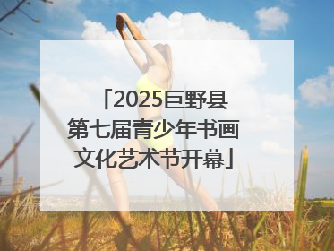 2025巨野县第七届青少年书画文化艺术节开幕
