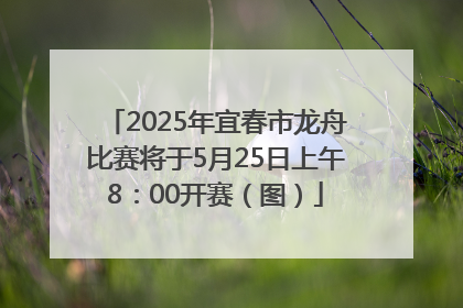 2025年宜春市龙舟比赛将于5月25日上午8：00开赛（图）