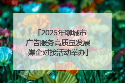 2025年聊城市广告服务高质量发展媒企对接活动举办