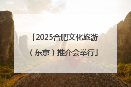 2025合肥文化旅游（东京）推介会举行