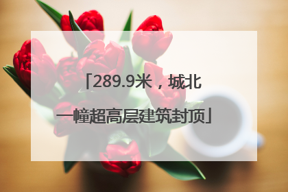 289.9米，城北一幢超高层建筑封顶