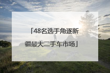 48名选手角逐新疆最大二手车市场